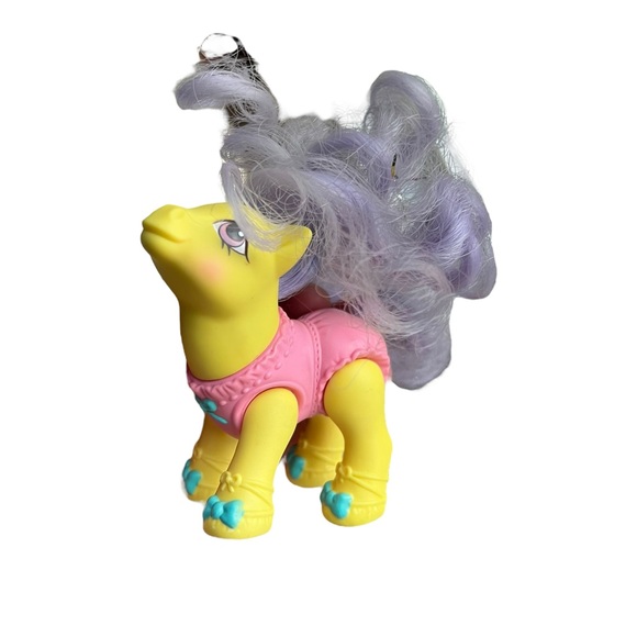 Vintage 1990 G1 My Little Pony Baby Toe Dancer MLP Yellow Pink Purple Ballerina - Picture 13 of 16